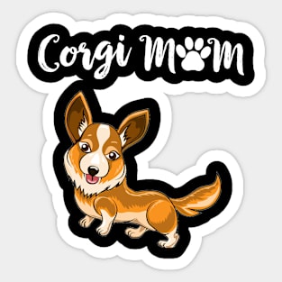 Corgi Mom (192) Sticker